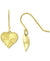 Giani Bernini Women's Gold Textured Heart Drop Earrings|Giani Bernini In Lebanon