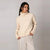 Sinsay Women's Beige Ribbed Knit and Turtle Neck Sweater