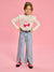 Sinsay Girl's Beige Long Sleeve Blouse With A Decorative Print | Sinsay In Lebanon