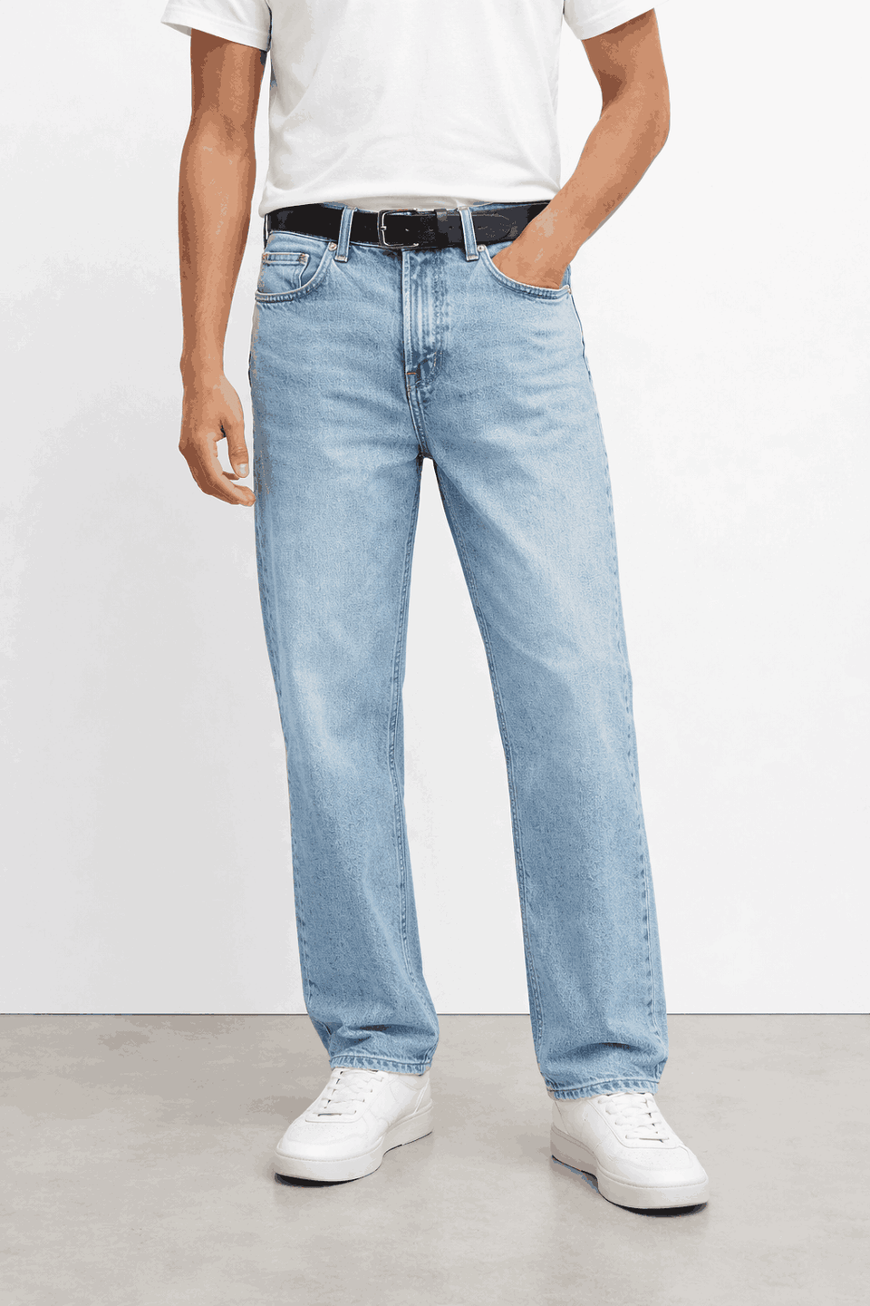 Celio Men's Light Blue Loose-Fit Jeans | Celio In Lebanon