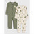 Sinsay Baby Boy's White Animal Printed & Green Long Sleeve 2 Pack Overall