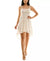 As U Wish Women's Cream Floral Shoulder-Tie Dress | As U Wish In Lebanon