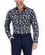 Bar III Men's Navy Slim-Fit Orange-Print Dress Shirt | Bar III In Lebanon
