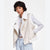 Madden Girl's Light Beige Faux-Shearling Moto Vest