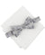 Bar III Men's Gray Bow Tie & White Pocket Square Set | Bar III In Lebanon