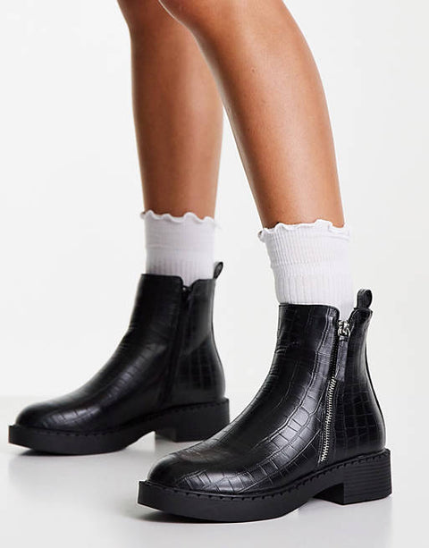Schuh Amos Women's Black Boots  101357304 AMS97 (shr)