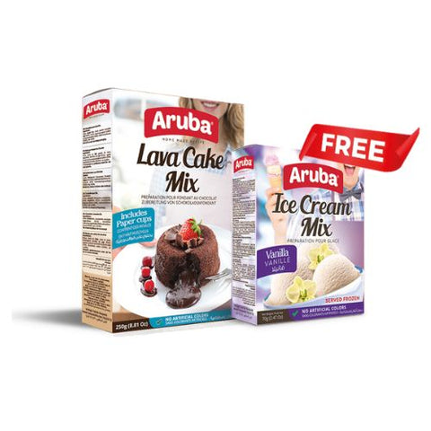 Aruba Lava Cake 250g + FREE Ice Cream 70g