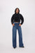 It's Basic Women Dark Blue Wide Leg Jeans 2499