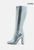 Steve Madden Women's Silver Croco Ally Heeled Knee Boots |Steve Madden in Lebanon