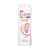 Clear 2 in 1 shampoo and conditioner bottle on a white background