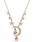 Holiday Lane Women's Gold Star Moon Santa Clause Necklace |Holiday Lane in Lebanon
