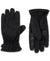 Pair of black gloves on a white background