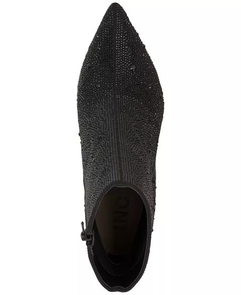 I.N.C Women's Black Heeled Boot ACS92(shoes 62)