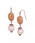 2028 Women's Rose Gold Imitation Pearl Rose Gold-Tone Filigree Drop Earrings |2028 in Lebanon