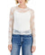 Just Polly Women's Off-White Lace Long-Sleeve Blouse | Just Polly in Lebanon