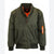 Spire By Galaxy Men's Olive Green Oversized Heavyweight MA-1 Bomber Flight Jacket