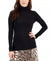 Anne Klein Women's Black Seamless Long-Sleeve Turtleneck Top | Anne Klein In Lebanon