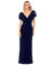 Betsy & Adam Women's Navy Petite Sequin Flutter-Sleeve Sheath Dress | Betsy & Adam In Lebanon