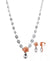 Disney Girl's Princess Beauty and The Beast Clear Teardrop Necklace and Earring Set | Disney In Lebanon