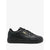A black Puma platform sneaker with a gold logo on the side, shown from a profile view against a light gray background.