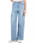Tinseltown Women's Blue High Rise Wide Leg Cargo Jeans | Tinseltown In Lebanon