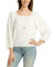 Bcx Women's Off White Juniors Square-Neck Mid-Sleev Blues | Bcx In Lebanon