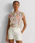 Lauren Ralph Lauren Women's White Multi Plus Size Ruffled Flutter-Sleeve Blouse | Lauren Ralph Lauren In Lebanon