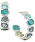 Anne Klein Women's Multicolor Silver-Tone Crystal Bezel Earring | Anne Klein In Lebanon