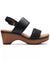 Clarks Women's Black Leather Karsea Ankle Wedge Sandals | Clarks in Lebanon