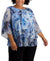 Alex Evenings Women's Multicolor Floral Print 3/4 Sleeve Blouse | Alex EveningsIn Lebanon