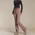 Sinsay Women's Taupe Striped Sweatpants