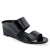 Aerosoles Women's Black Wheeler Strap Wedge Heeled Sandals