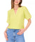 Vince Camuto Women's Green Split-Neck Quarter Puff Sleeve Island Blouse|Vince Camuto In Lebanon