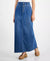 Tinseltown Women's Blue Button-Fly Seam-Yoke Maxi Skirt|Tinseltown In Lebanon