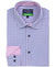 Construct Men's Blue & Navy Recycled Slim Fit Check Performance Stretch Shirt | Construct In Lebanon