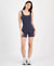 Hippie Rose Women's Dark Gray Seamless Square-Neck Romper | Hippie Rose In Lebanon