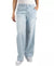Indigo Rein Women's Light Blue High-Rise Utility Wide-Leg Jeans|Indigo Rein In Lebanon