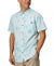 Reef Men's Clear Water Colton Short Sleeve Button-Front Perforated Printed Shirt | Reef In Lebanon