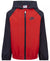 Red and black Nike jacket on a white background