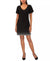 MSK Women's Black Embellished Flutter-Sleeve Dress| MSK in Lebanon
