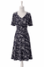 Michael Kors Women's Navy & White Leopard Print Dress | Michael Kors In Lebanon