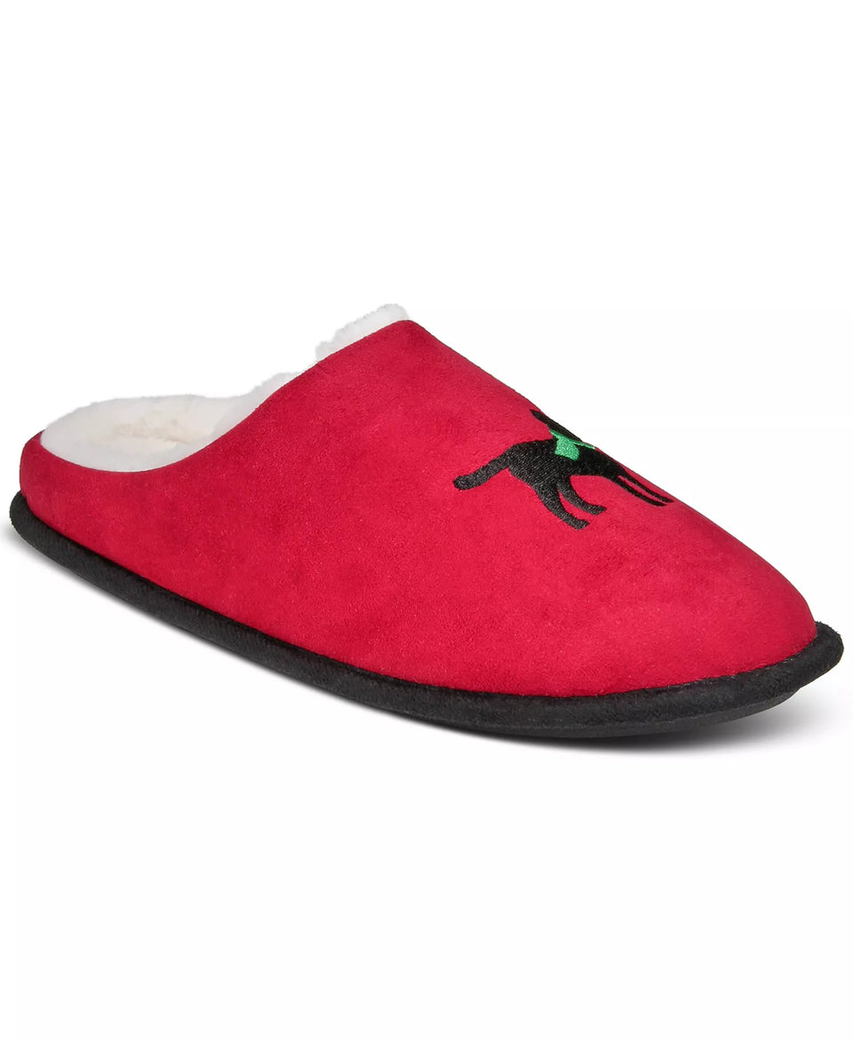 Club Room Men's Red Dog Slippers