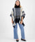 Style & Co Women's Multicolor Lux Plaid Poncho Scarf | Style & Co In Lebanon