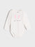 Sinsay Baby Girl's White Rabbit Print Bodysuit