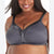 Playtex Women's Dark Grey Full Figure 18 Hour Sleek & Smooth Wireless Bra