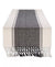 Design Imports Cool Grey Dobby Stripe Ribbed 13"x108 " Table Cover | Design Imports in Lebanon