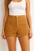 Forever 21 Women's Tan Pine Bark Ribbed Short |Forever 21 In Lebanon