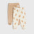 Sinsay Baby Boy's Beige and Cream with Teddy Bear Print 2-Pack Footed Pants