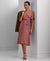 Lauren Ralph Lauren Women's Pink Belted Georgette Dress | Lauren Ralph Lauren In Lebanon