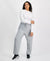 ID Ideology Women's Light Gray Plus Size Fleece Sweatpants | ID Ideology In Lebanon